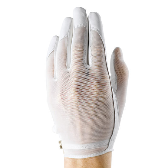 Kenton Tan Thru Handschuh für die linke Hand weiß