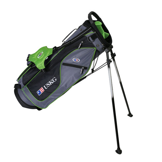 US Kids Golf UL 57 Stand Bag Grey/Green grün