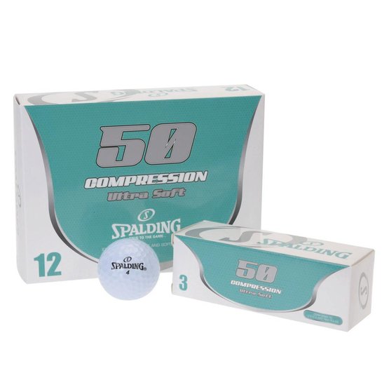 Spalding Compression Ultra Soft Golfball weiß