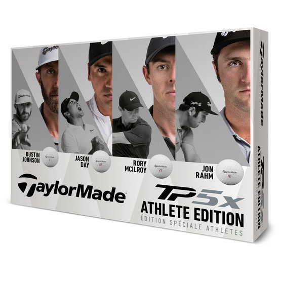 TaylorMade TP5 x Athlete Edition Golfball weiß