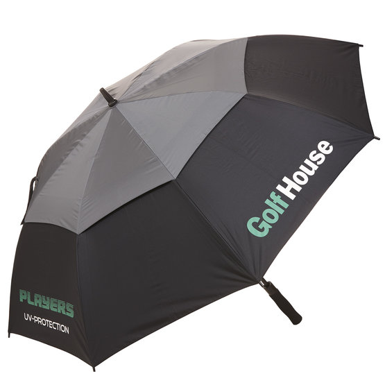 Golf House UV Schirm mit GH-Logo schwarz