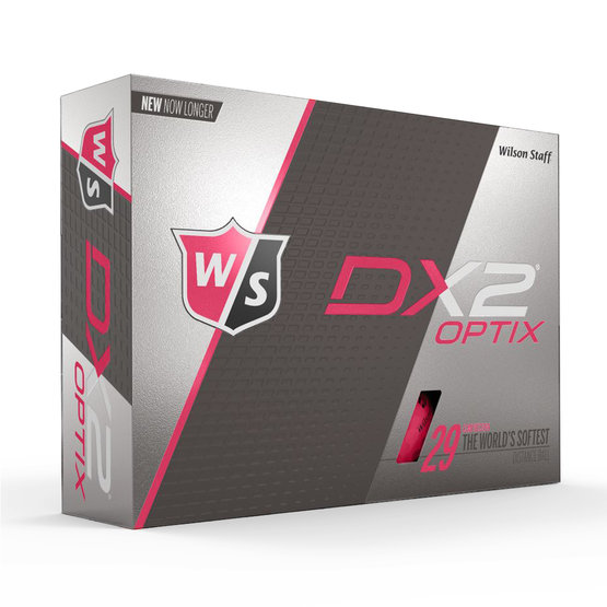 Wilson Staff DX2 Soft Optix Golf Ball pink