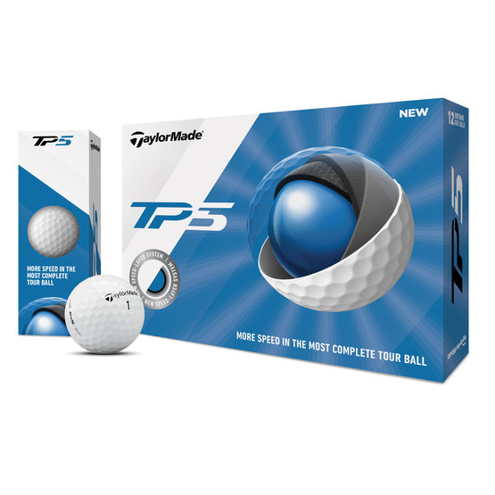 TaylorMade TP5 Golfball weiß