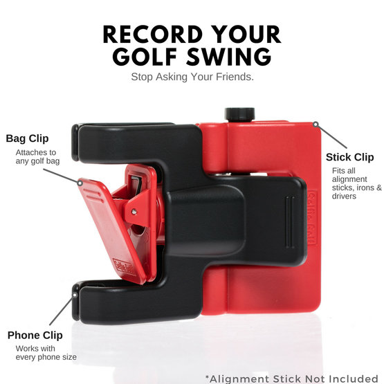 Selfie Golf Handyhalterung schwarz