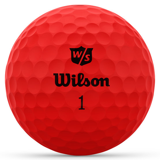 Wilson Staff Duo Optix Golfball rot