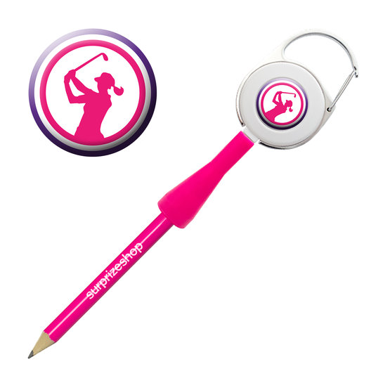 Surprizeshop Stift pink Lady Golfer pink