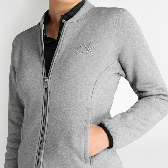 Calvin Klein Merez Sweatshirt Jacke hellgrau