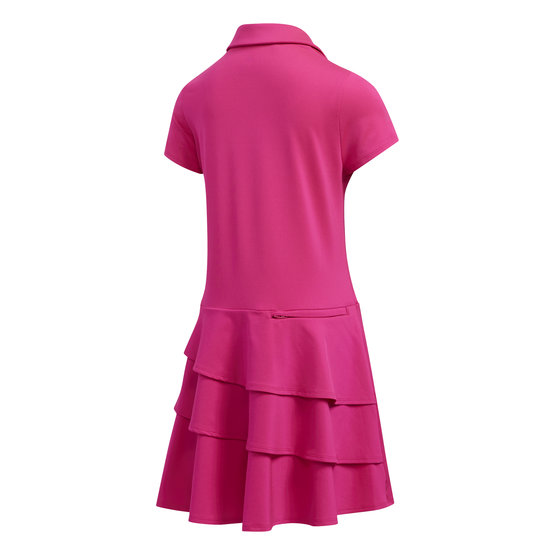Adidas Ruffle Halbarm Kleid pink