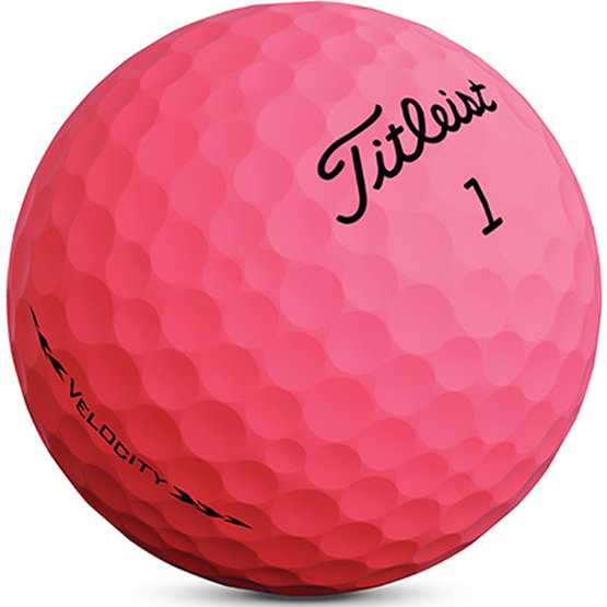 Titleist Velocity Golfball pink