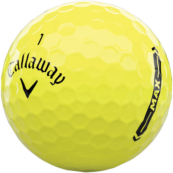 Callaway Supersoft MAX Golfball gelb