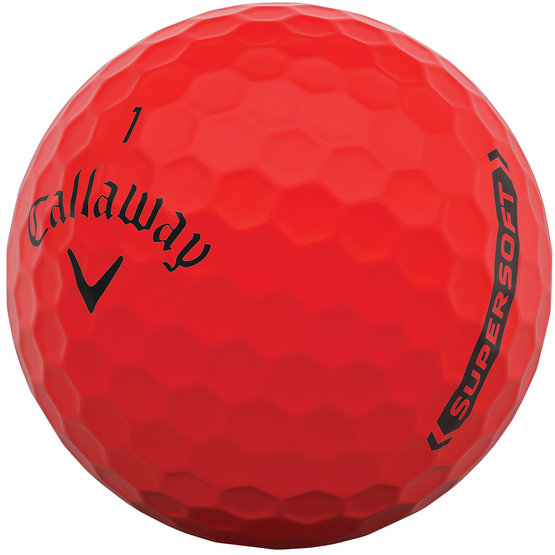 Callaway Supersoft golfový míček červená