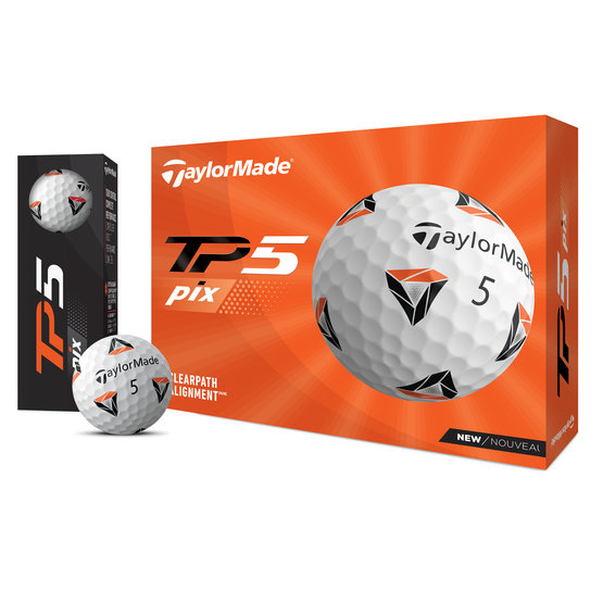 TaylorMade TP5 Pix golf ball white