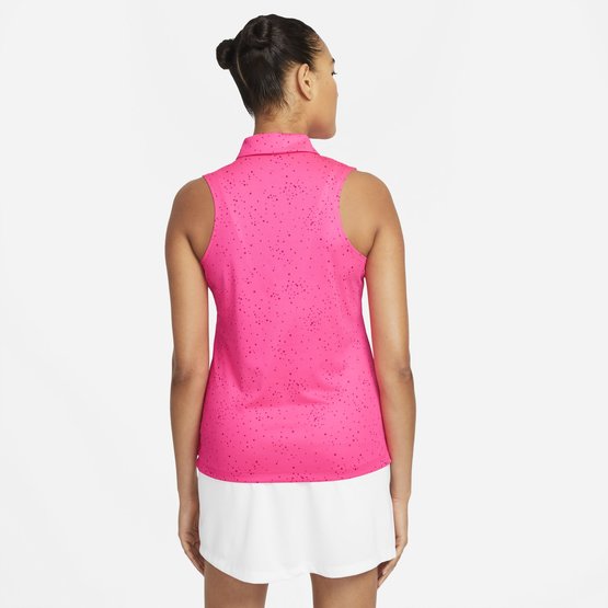 Nike Ärmelloses DRY DOT PRT Polo pink