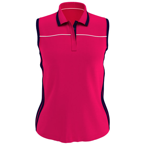 Image of Callaway US colourblock Polo ohne Arm pink