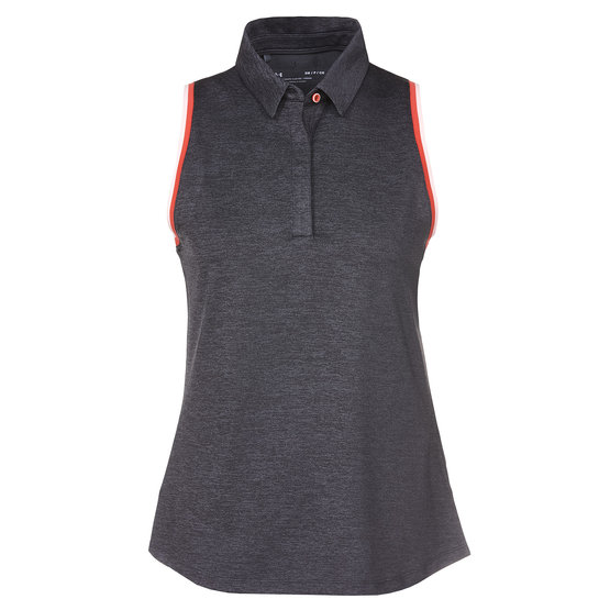Under Armour Zinger Tipped ohne Arm Polo dunkelgrau