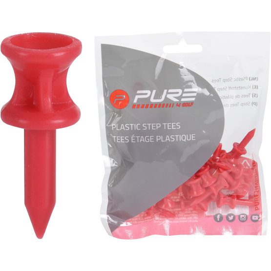 Pure 2 Improve Step tees in pink buy online - Golf House