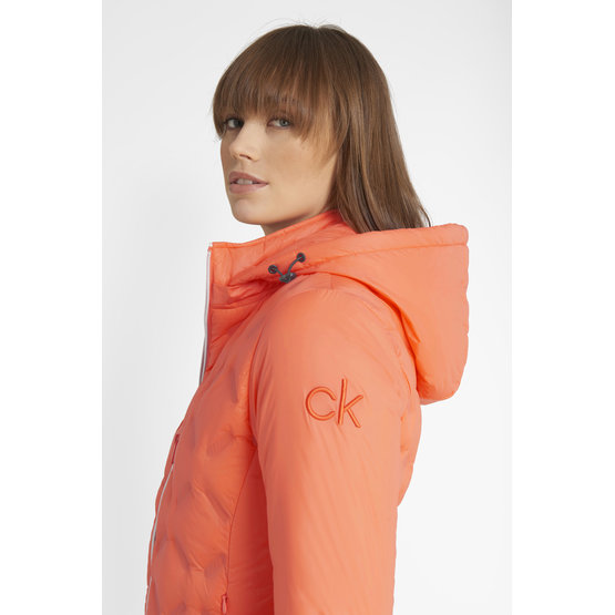 Calvin Klein Termo bunda ASTER PADDED oranžová