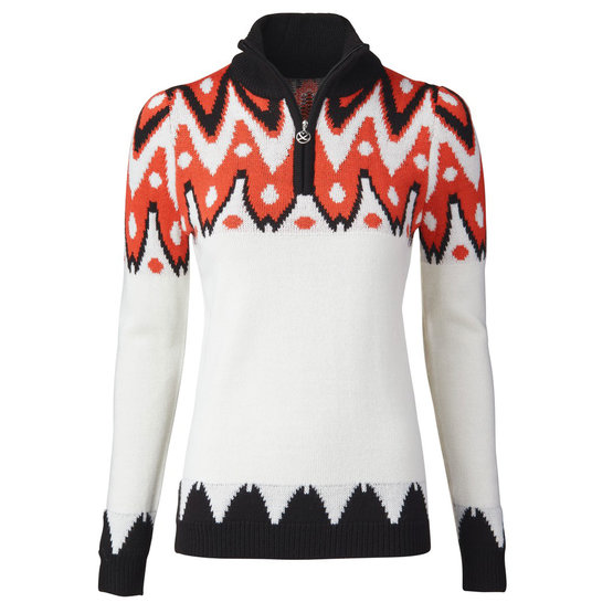 Image of Daily Sports SANDRINE PULLOVER LINED Windstopp Strick offwhite