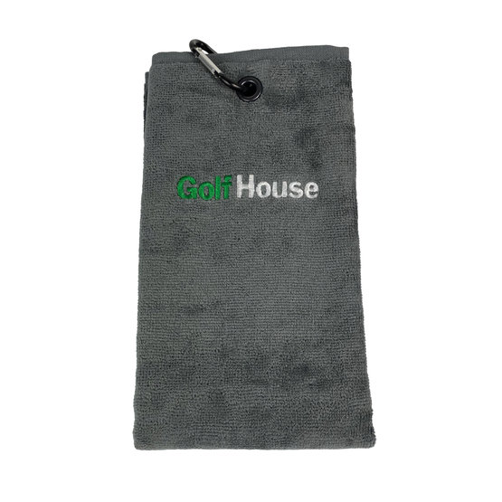 Golf House TriFold Handtuch grau