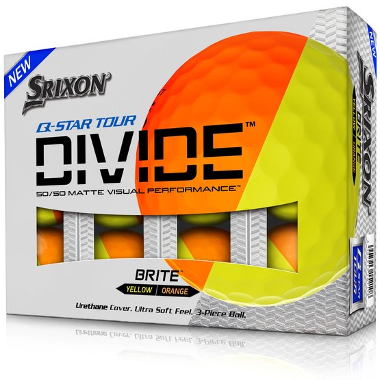 Srixon Q-Star Tour Divide Golf Ball orange