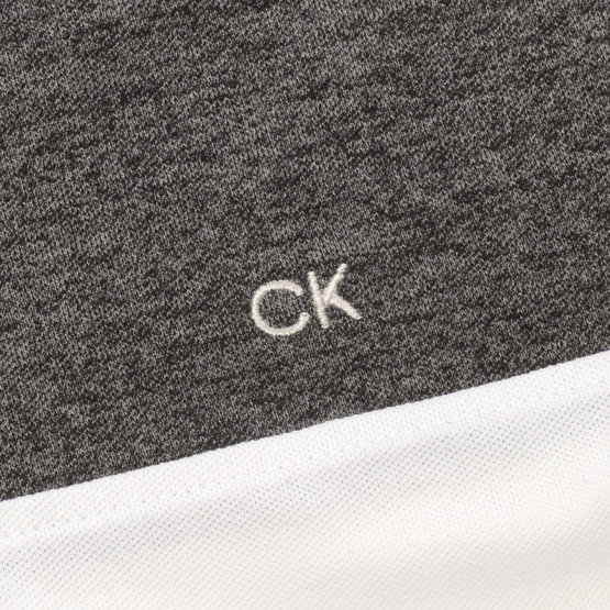 Calvin Klein Colour Block Halbarm Polo weiß