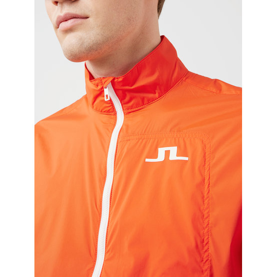 J.Lindeberg Ash Light Packable Golf Jacket Windstopp Jacke orange