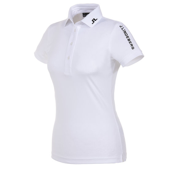 J.Lindeberg Tour Tech Golf Polo Half Sleeve white