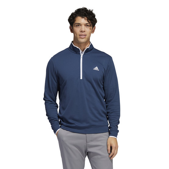 Adidas Upf Quarter Zip Pullover Lc Stretch Midlayer navy