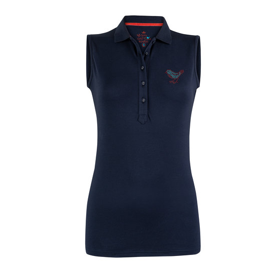 Girls Golf COOL GAME ohne Arm Polo navy