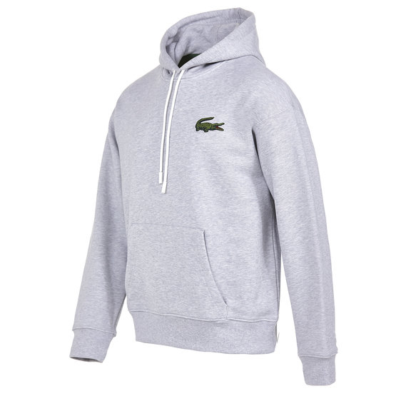 Lacoste Hoodie sweatshirt in light gray melange buy online Golf House
