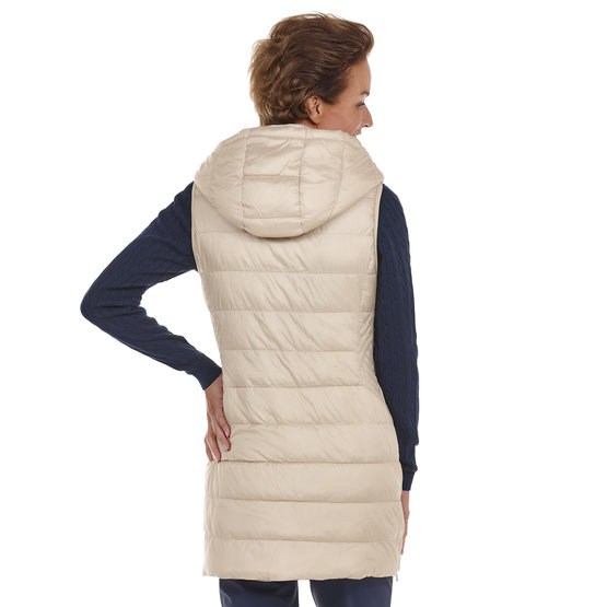 Valiente Quilted thermal vest long beige