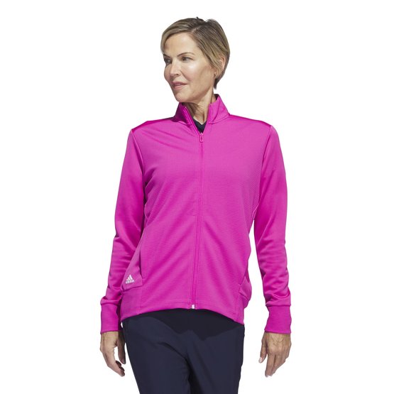 Adidas TEXTURED stretch jacket in pink buy online  Golf House