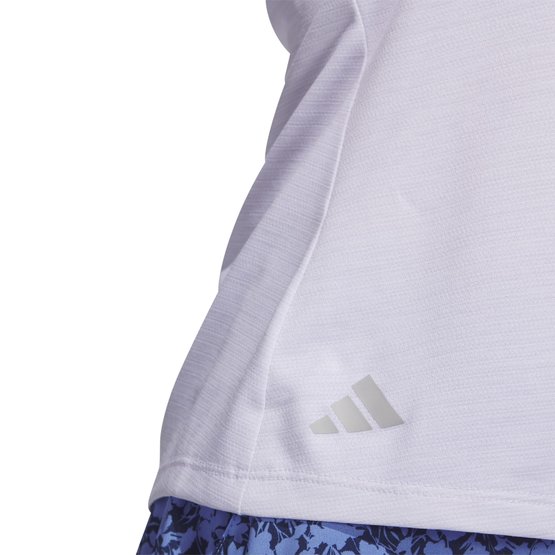 Adidas HEATHERED ESS. MOCK ohne Arm Polo weiß