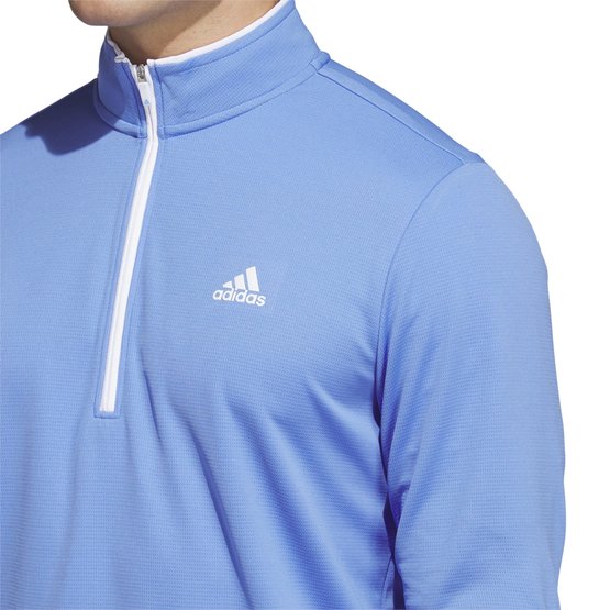 Adidas PRIMEGREEN UPF QUARTER ZIP Stretch Midlayer blau