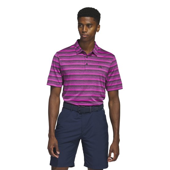 Adidas TWO COLOR STRIPE Half Sleeve Polo pink