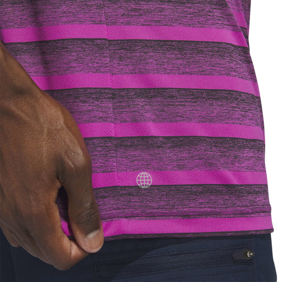 Adidas TWO COLOR STRIPE Half Sleeve Polo pink