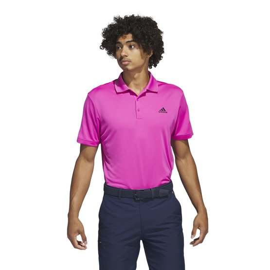 Adidas performance half sleeve polo pink