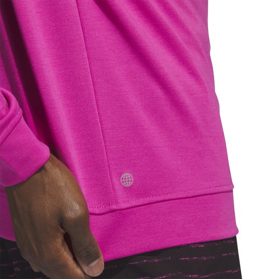 Adidas ELEVATED QUARTER ZIP PULLOVER Stretch Midlayer pink