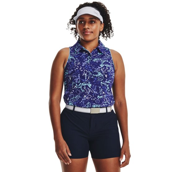 Under Armour Iso-Chill sleeveless polo in blue buy online - Golf House
