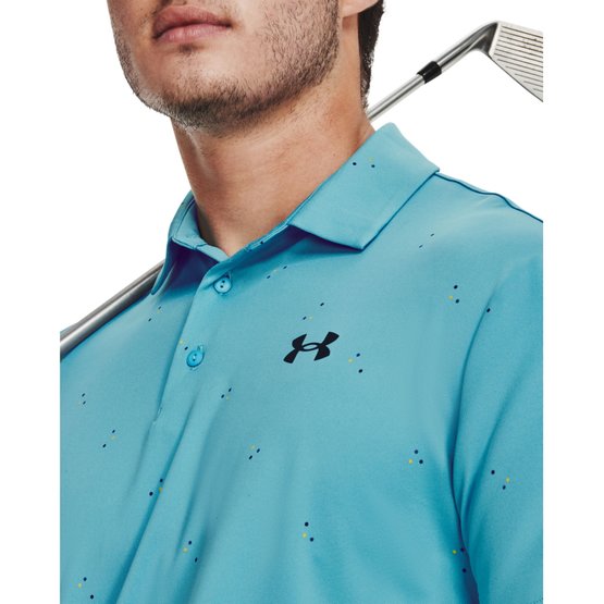 Under Armour  Playoff 3.0 Scatter Dot Half Sleeve Polo turquoise