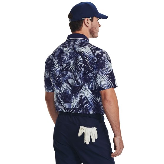 Under Armour Iso-Chill Grphc Palm Half Sleeve Polo in navy buy online - Golf  House