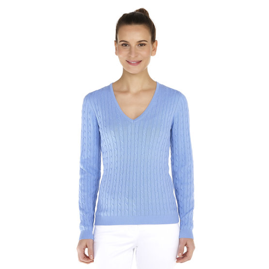 Valiente cable pullover Pullover Strick hellblau