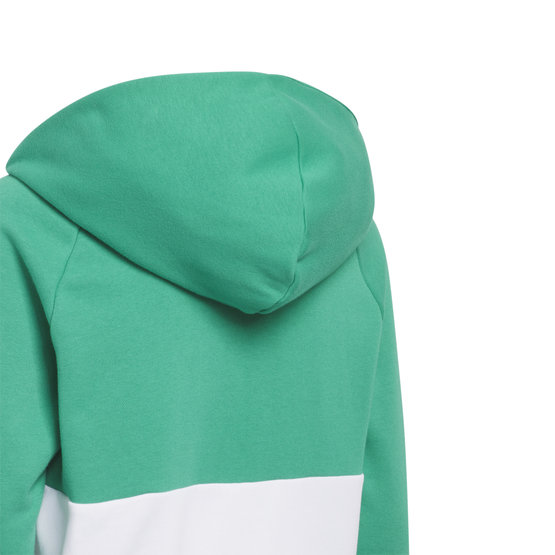 Adidas mikina s kapucí Colorblock Stretch Midlayer Unisex zelená