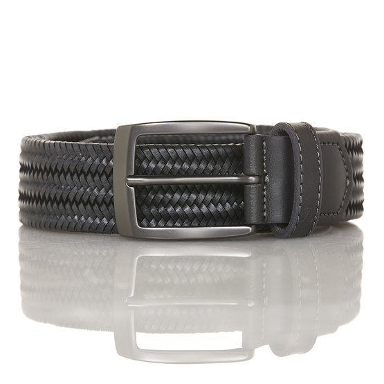 Alberto  BELTS - Leather Braided anthracite