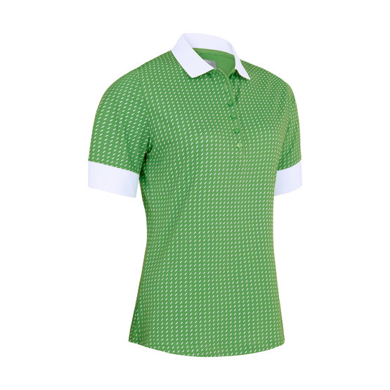 Callaway Above The Elbow Sleeve Printed Button green