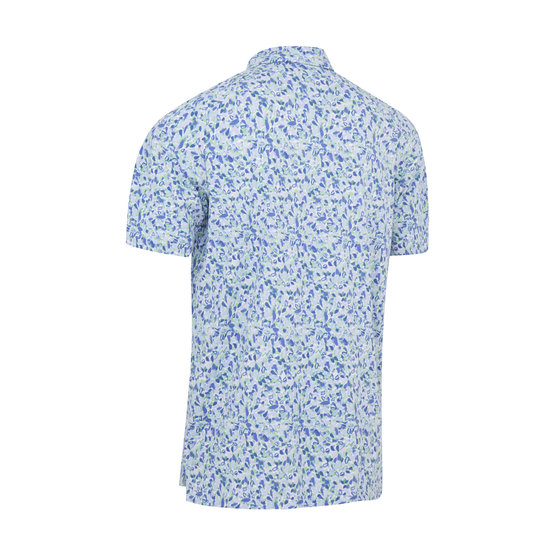 Callaway Filtered Floral Print Polo petrol