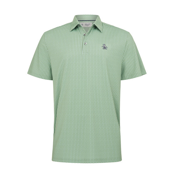 Penguin All Over Pete Printed Half Sleeve Polo green