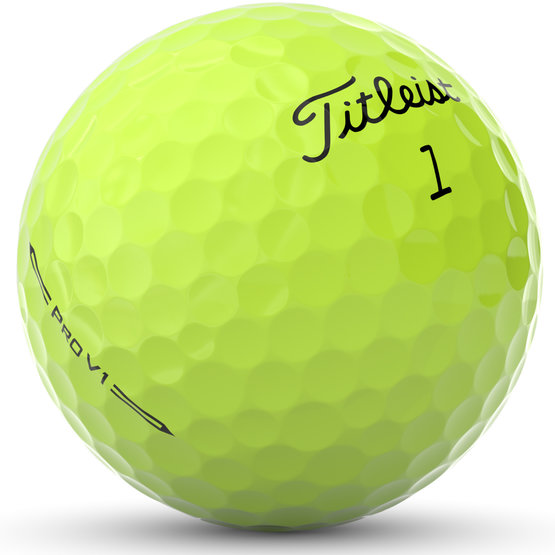 Titleist Pro V1 Golfbälle gelb