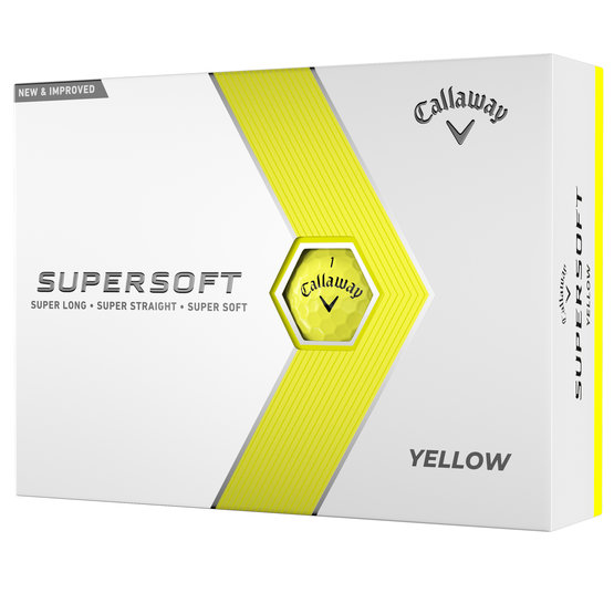 Callaway Supersoft  Golfball gelb