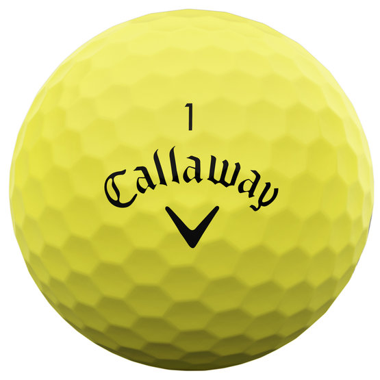 Callaway Supersoft  Golfball gelb